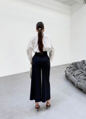 230 Gr Poly Viscose Full Lycra Metal Toka Aksesuarli Pantolon