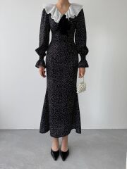 Ospe Fiyonklu Elbise