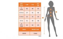 Kadın Uzun Kollu Kruvaze Yaka Beli Düğme Detay Krep Elbise