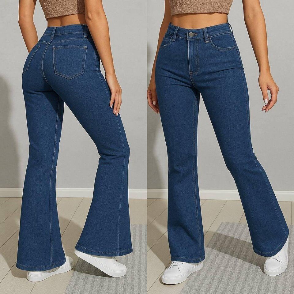 Kadın Yüksek Bel Bol Paça Pantolon