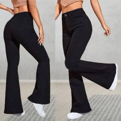 Kadın Yüksek Bel Bol Paça Pantolon