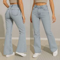 Kadın Yüksek Bel Bol Paça Pantolon