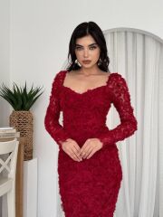 Folers Çiçek Desenli Elbise