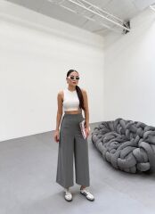 230 Gr Poly Viscose Full Lycra Metal Toka Aksesuarli Pantolon