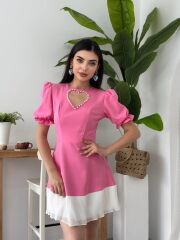 Safe Kalp Detaylı Elbise