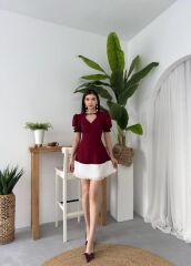 Safe Kalp Detaylı Elbise