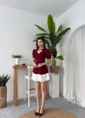 Safe Kalp Detaylı Elbise