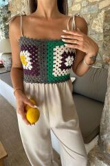 Jasmin Süzüneli Keten Tulum 1280-08