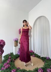 Dora Çiçek Detaylı Elbise