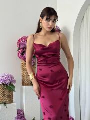 Dora Çiçek Detaylı Elbise