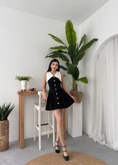 Ness Düğmeli Elbise