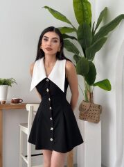 Ness Düğmeli Elbise