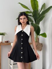 Ness Düğmeli Elbise