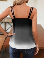 Kadın Askılı Yuvarlak Yaka Süprem Bluz