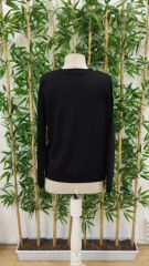 Kadın Uzun Kollu Bisiklet Yaka Viskon Iki Iplik Bluz