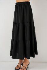 Ayrobin Uzun Etek 8048 - Siyah