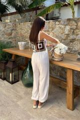 Jasmin Süzüneli Keten Tulum 1280-08