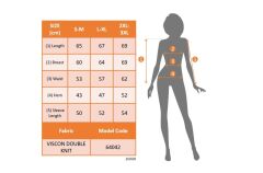 Kadın Uzun Kollu Bisiklet Yaka Desenli Viskon Iki Iplik Bluz