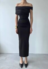 Dron Straplez Elbise