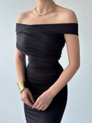 Dron Straplez Elbise