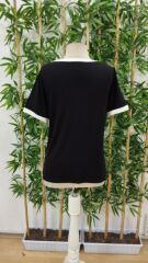 Kadın Kısa Kollu V Yakalı Viskon Bluz