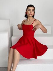 Pole İp Askılı Elbise