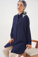 Uzun Gömlek Tunik 5945 - Lacivert