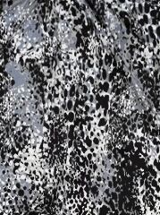 Kadın V Yaka Renkli Leopar Desen Büzgü Detay Süprem Bluz