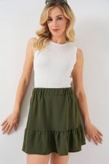 Ayrobin Mini Etek 8054 - Haki