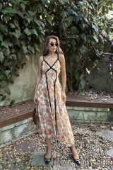 Biyeli Elbise - Taş