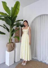 Khalesı Omuz Bağlamalı Elbise