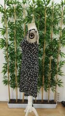 Kadın Ip Askılı Omuzlardan Bağcıklı çiçek Desenli Süprem Elbise