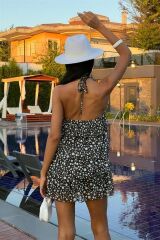 Fırfırlı Şifon Elbise 2905-08