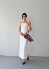 ÖNÜ KURDALELİ KAELM ELBİSE