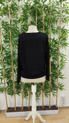 Kadın Uzun Kollu Bisiklet Yaka Desenli Viskon Iki Iplik Bluz