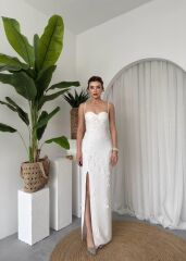 Stor Gül Detaylı Elbise