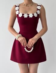 Alyosa Çiçek Detaylı Elbise