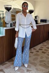 İçi Astarlı Dantel Pantolon 0081