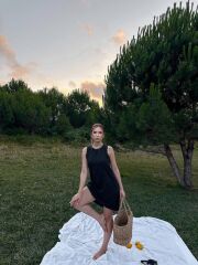 Kadın Keten Kumaş Kolsuz Mini Boy Elbise