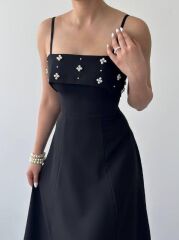 Acco Taş Detaylı Elbise
