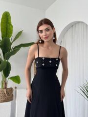 Acco Taş Detaylı Elbise