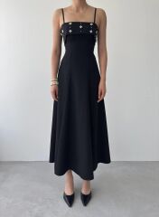 Acco Taş Detaylı Elbise