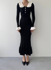 Sura Bebe Yaka Elbise