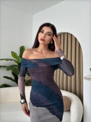 Sevilla Madonna Yaka Tül Elbise