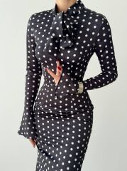 Potenza Puantiyeli Elbise