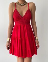 Nivel Göğsü Büzgülü Elbise