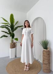 Wera Taşlı Fiyonk Detaylı Elbise