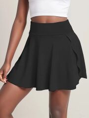 Kadın Yüksek Bel Cepli Sandy Short Etek