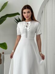 Wera Taşlı Fiyonk Detaylı Elbise