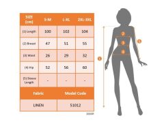 Kadın Sıfır Kollu Hakim Yaka önden Düğmeli Belden Kuşaklı Ithal Keten Elbise